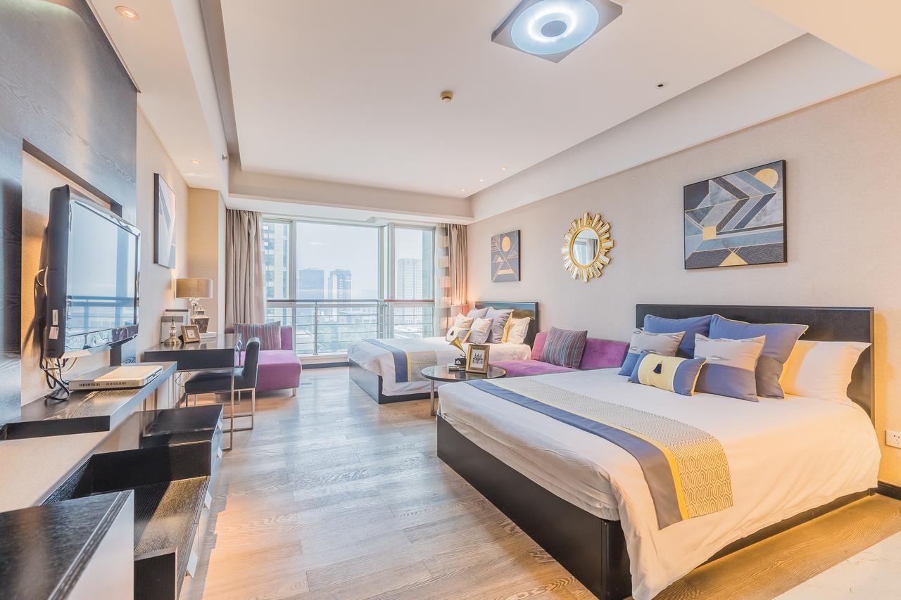 Binjiang Starlight Public Pavilion Hotel Apartment Hangzhou Esterno foto